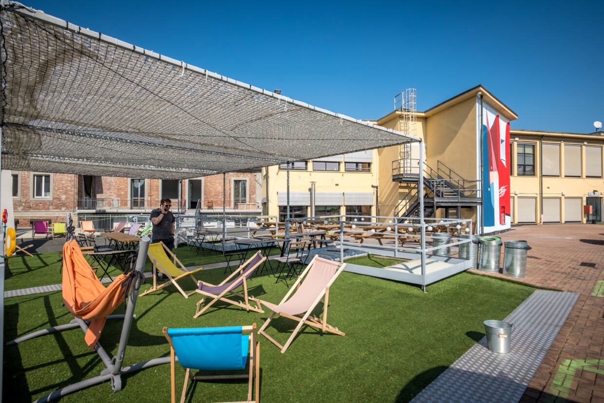 Terrazza di Toolbox Coworking a Torino